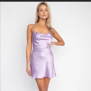 RESA lavender slip dress